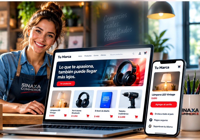 Comercio con tienda online SINAXA Commerce